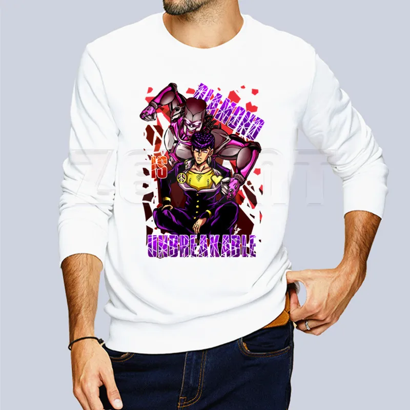 JoJo Необычные Приключения повседневная одежда с капюшоном сплошной цвет