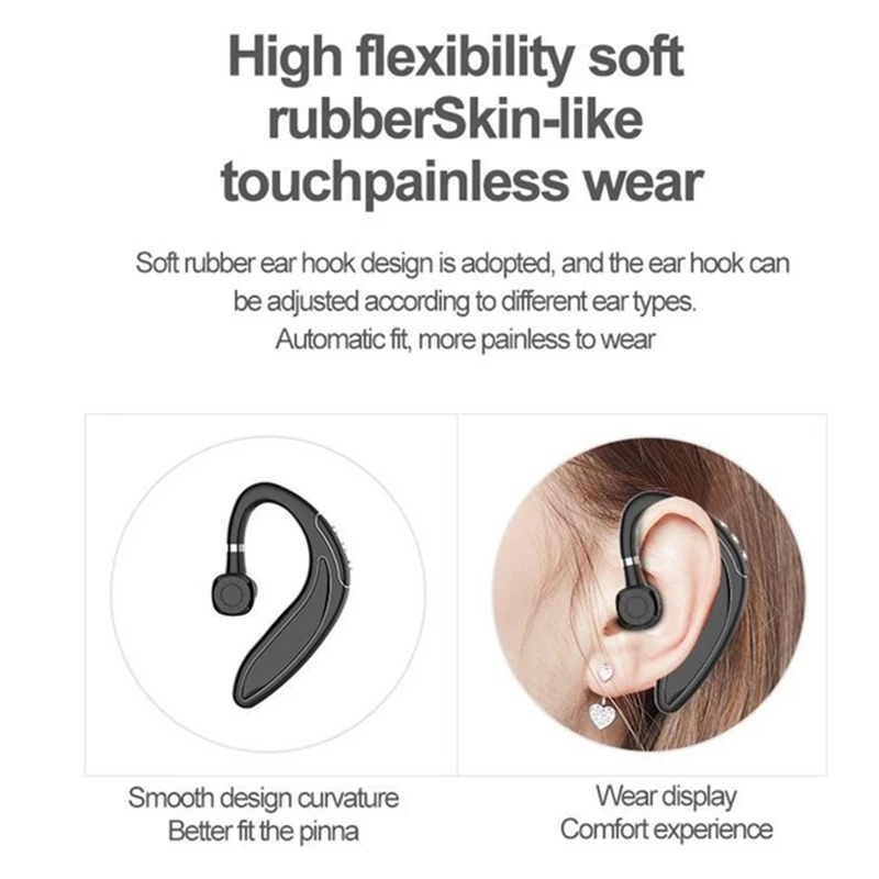 Высококачественный телефон одинарный ушной крючок 5 0 Bluetooth гарнитура бизнес