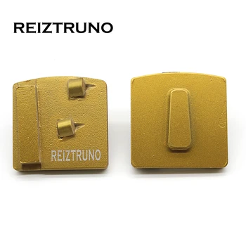 

REIZTRUNO 2*1/4PCD Husqvarna Lock Diamond Grinding Disc Floor Grinding Polishing Pads for Concrete Epoxy Removal