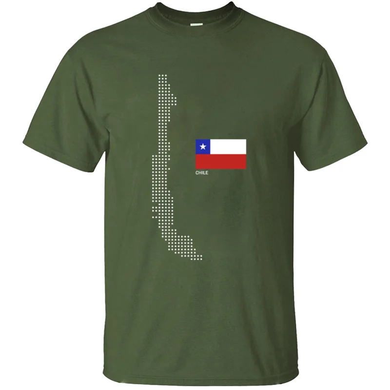 Забавная одежда, воздухопроницаемая футболка Chile F, повседневная мужская футболка размера плюс, 3xl, 4xl, 5xl, футболки против морщин, хлопок