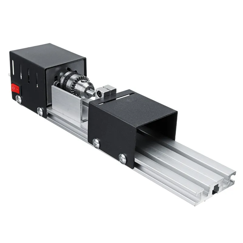 Billig DC12 24V 200W Mini Drehmaschine Perlen Maschine Holz DIY Drehmaschine Standard Set mit Power Carving Cutter Holz Drehmaschine + 6 carving Klinge