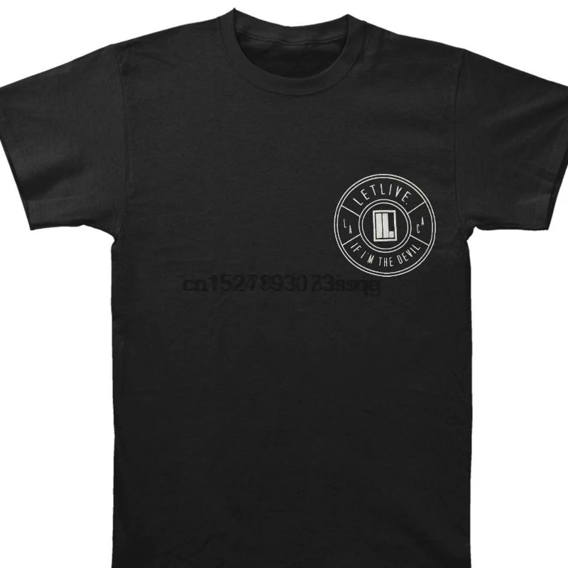 Authentic Letlive Cycle If IM The Devil Circle Logo T Shirt S Xl New Fashion Slim Fit Top | Мужская одежда