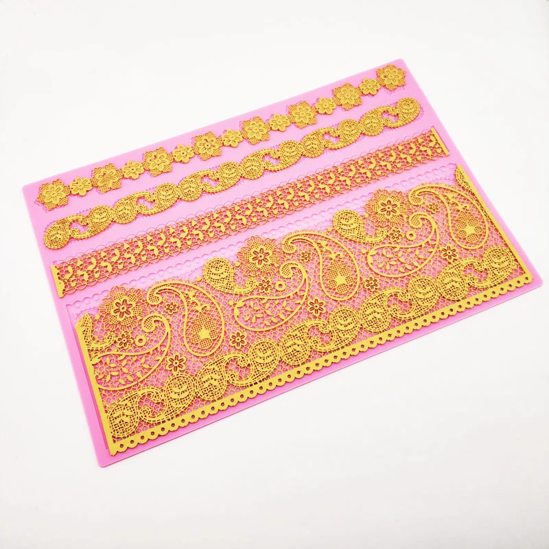 Spiral Pattern Silicone Mold Lace Mat Fondant Mould Cake Decorating Tool Chocolate, Gumpastes Mold, Sugarcraft Kitchenware k492