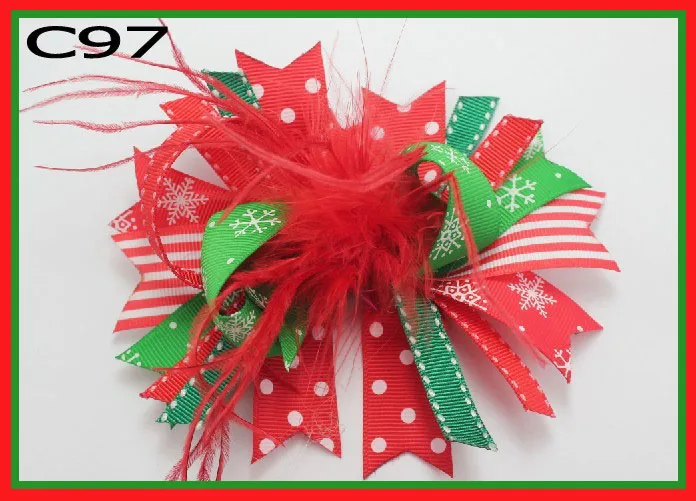 B группа 30 шт. модные рождественские банты для волос Веселые бантики и коркер банты и модные банты для волос