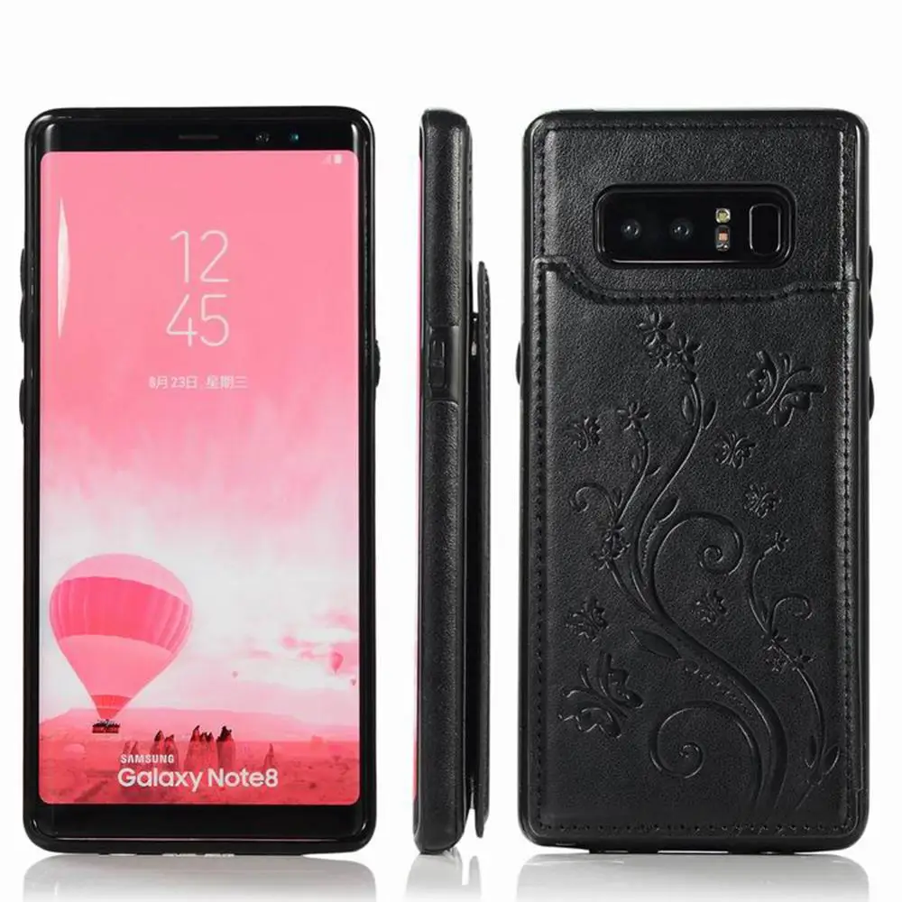 Кожаный чехол для телефона Samsung Galaxy s7 s10 note 8 с роскошной откидной крышкой из