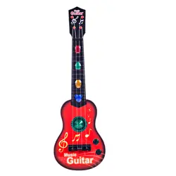 Моделирование милый 4 строка мини гитары дети музыкальные инструменты Развивающие игрушки 908A-красный