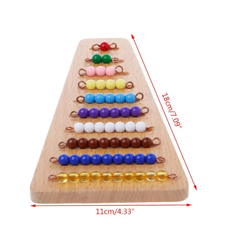2020 новые Монтессори Math Material Bead Stair Toy Дети раннего дошкольного обучения