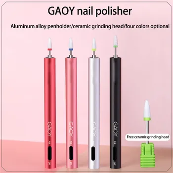 

Nail Grinding Machine Mini Pen Rechargeable Simple Fang Bian Bi Headband Nail File Nails Accessories Portable Nail Drill