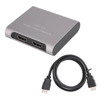 

cable converter conversor digital 4K Recording Box USB3 0 Driver-free Game Live Player Microphone Video 1080P Capture