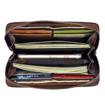 

Women Long Leather Wallet Card Holder Embossing Flower Zipper Phone Bag Coin Wristlet Purse Handbag
