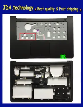 

New For Dell Inspiron 14 5000 5447 5445 5448 5457 5442 5443 P49G Palmrest Upper cover keyboard bezel + bottom base case,Black