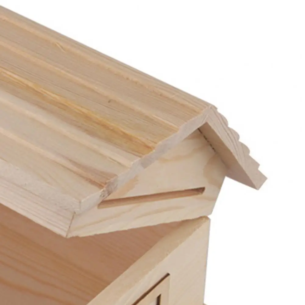 House Shape Money Box No Burrs Wood Desk Saving Piggy Bank for Students