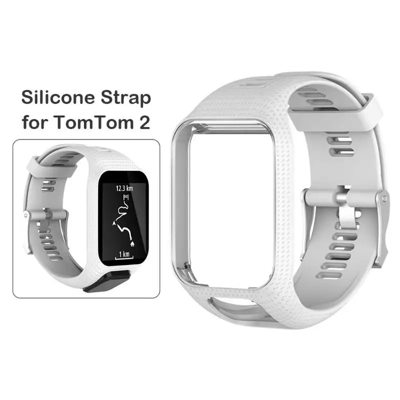 Силиконовый сменный Браслет ремешок для TomTom Runner 2 3 Спортивные часы Tom 2 3 серии мягкий смарт-браслет