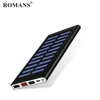 

Solar Power Bank 30000mah External Battery Digital display Powerbank Portable Solar Charger for Xiaomi mi iphone redmi poverbank