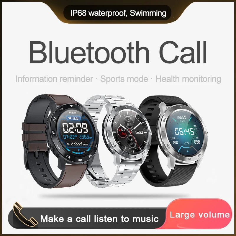 KSUN KSR909 Smart Watch IP68 Waterproof 1.3 Full Round HD Screen ECG Detection Changeable Smartwatc
