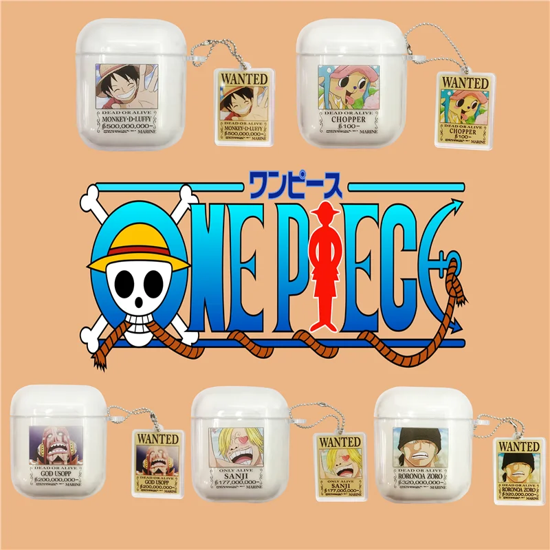 Япония аниме мультфильм one piece Luffy Choppe беспроводной Bluetooth гарнитура Мягкий чехол Чехол для Apple AirPods 1 2 Забавный защитный чехол