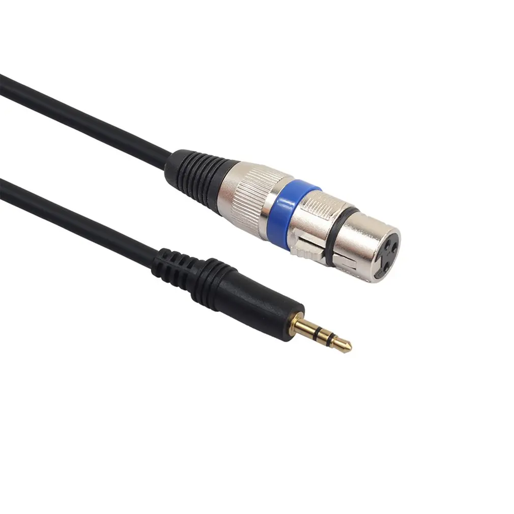 Xlr 3 Pin Female To Right Angle 1/8 Xlr3F To Right-Angle 3.5 Mm Trs For Dv Camera/ Microphone Mic 355630 351830 352030