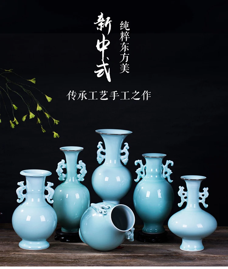 

Jingdezhen Ceramics Porcelain Bottle Best Creative Minimalist Chinese Style Home Vase Decoration Traditional Craft Handmade 6