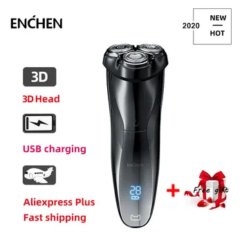 

ENCHEN Blackstone3 Men's Electric Razor Shaver 3D LED Display Razor Shaving Machine USB Charging IPX7 Waterproof Beard Trimmer