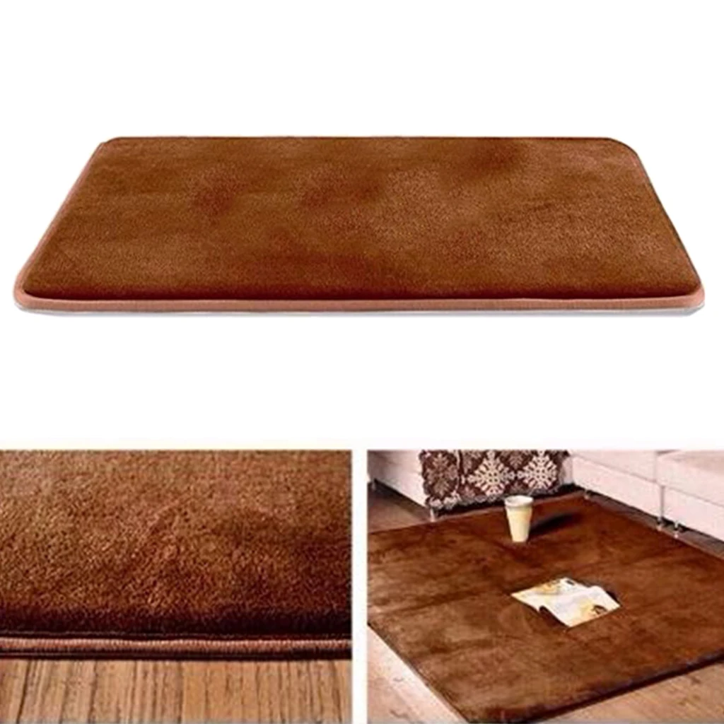 1pcs Soft Memory Foam Bath Mat Non Slip Absorbent Velvet Bathroom Rug Carpet Home Kitchen Hotel Carpet Multi-color