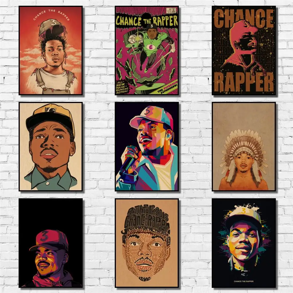 29 Designs Chance The Rapper Kraftpaper Poster Alternative Abstract Art Painting Funny Wall Sticker for Coffee House Bar | Дом и сад