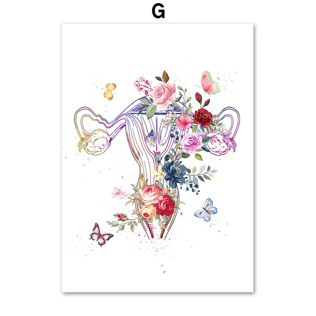 Flower Foot Bone Anatomy Wall Art Canvas Painting Nordic Posters and Prints Doctors Decorated Wall Pictures 7