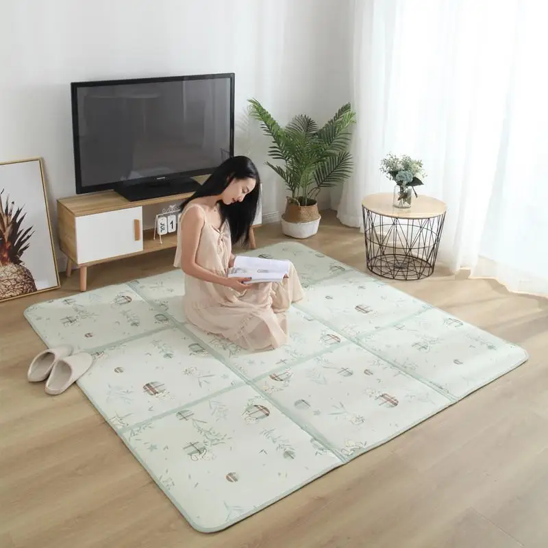 Складной коврик из ротанга, ковер татами, 1 см, толстый детский игровой коврик, нескользящий ковер для спальни, гостиной, крутой мягкий диван на заказ