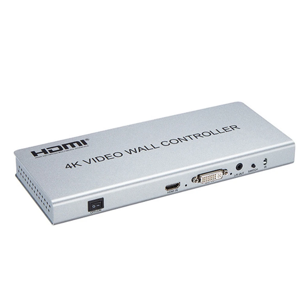 Видео настенный контроллер 2x2 видео настенный Процессор HDMI HDCP1.4 4K 30Hz sd-карта U диск и мышь контроллер DVI или HDMI inpu