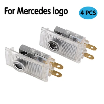 

2 PCS led auto car door light logo projection lights ghost shadow courtesy welcome lamp for Mercedes benz E W210 Sprinter VITO