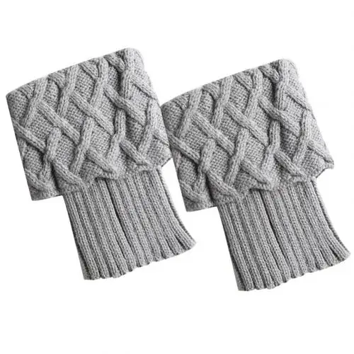 Light Gray Гетры женские теплые гольфы зимние теплые носки для обуви - Цвет: Light Gray