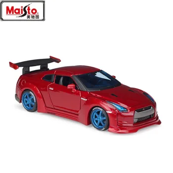 

MAISTO 1:24 NISSA GTR Diecasts Toy Vehicles Tokyo Drift Desicn Red Simulation Alloy Car Model for Kids Toy and Gifts with Box