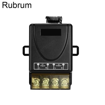 

Rubrum 433 MHz Universal AC 220V 1CH 30A Wireless RF Relay Receiver Module Water Pump Motor Power On Off Remote Control Switch