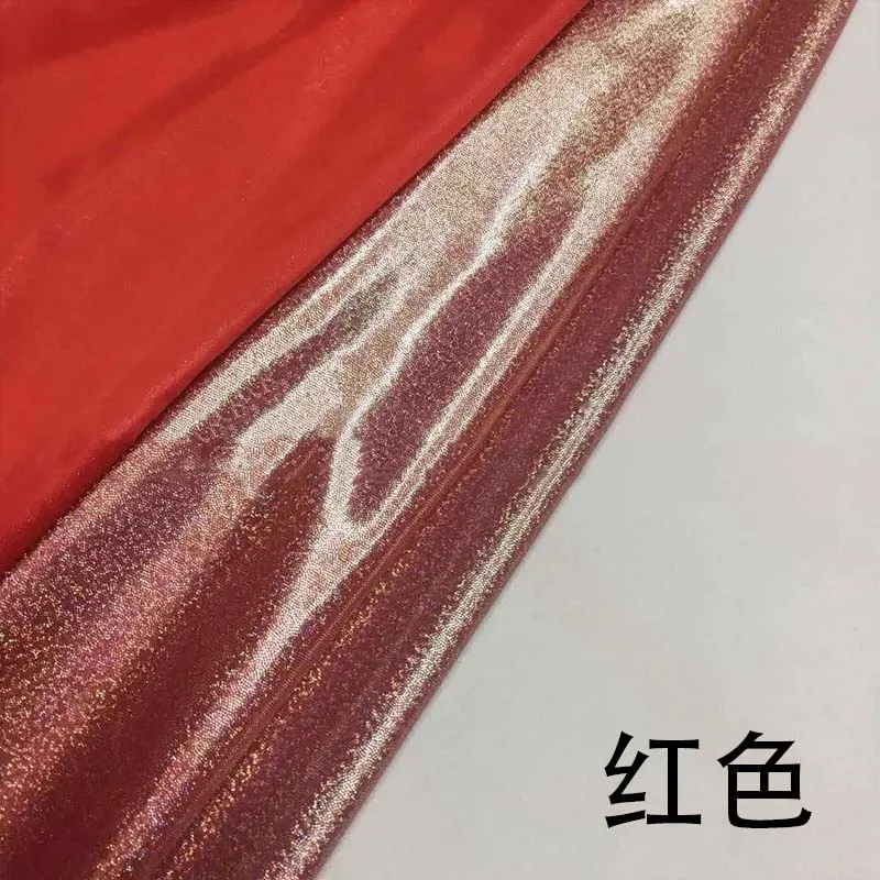 1 150cm*100cm/pc Colorful Laser Cloth Bright Clothing Dress Sewing Fabric Stage Photo Shiny Fabric Tablecloth DIY Accessories - Color: 1