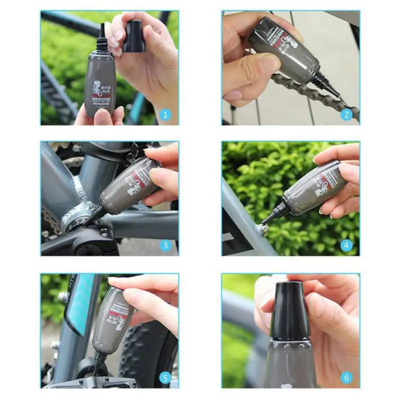 Discount High quality 30ml Bicycle Bike Chain Repair Grease Lube Lubricant Bike Gear Lubrication Maintenance Oil Reduce Noise Friction 8