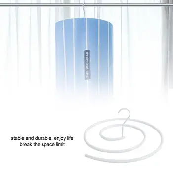 

Spiral Shaped Hanger Rotating Storage Rack Blanket Rack Space Saver Drying Rack For Home Storage Supplies