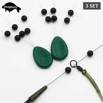 SPECIAL PRICE ❤️ 3Set=18PCS Carp Fishing Naked Chod Beads Round Shock Bead Helicopter Rig Stopper Bead for Running Rig Fishing Tackle Accessories - discount item 39% OFF Sports & Entertainment