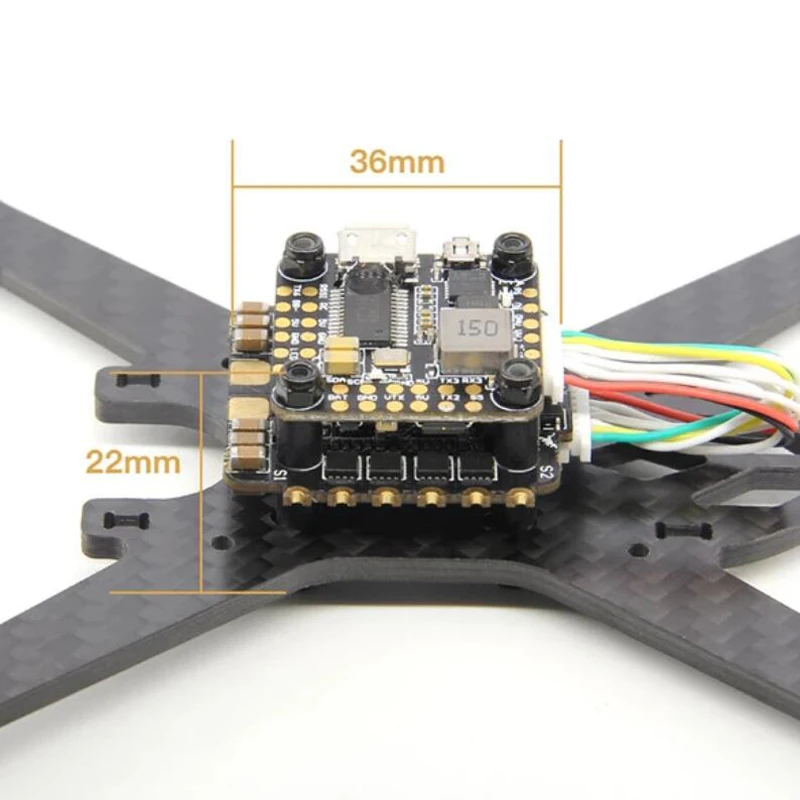 HGLRC FD435 стек FD F4 мини Контроллер полета 35A Blheli_32 3-6S 4 в 1 ESC 20x20 мм для радиоуправляемого дрона FPV гоночные мультироторные детали