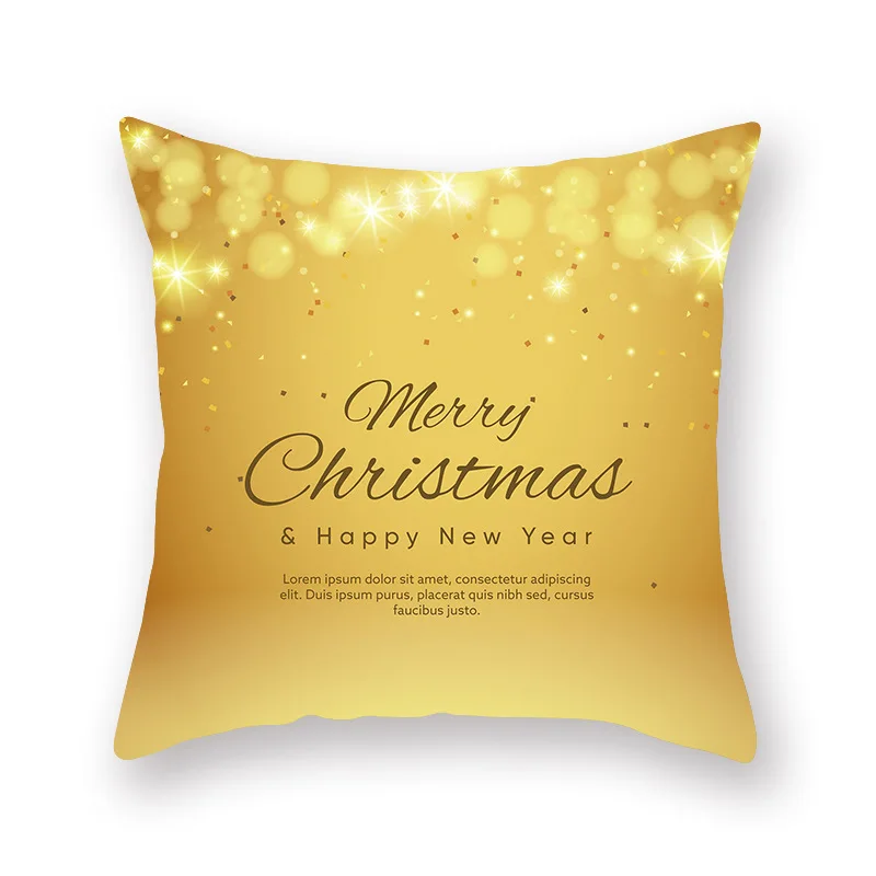 Рождественский декоративный чехол для подушки s из полиэстера с рождественской елкой, оленем, чехол для подушки, новогодний чехол для подушки - Цвет: 18
