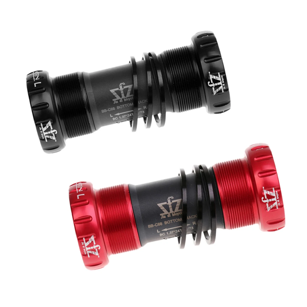

2Pcs BB 68-73mm Thread Type Bottom Bracket 7075AL CNC Bike Axis with Spacer