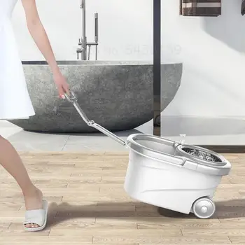 

Mop lever rotation universal hand-free washing household automatic lazy lazy one mop mopping bucket barrel artifact mop net