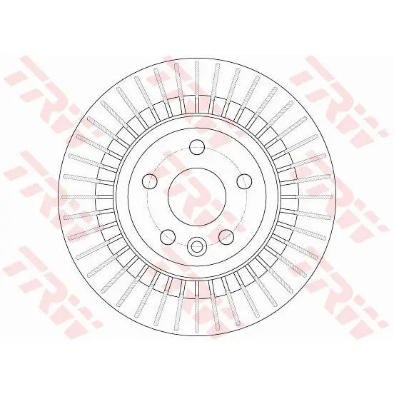 Диск тормозной задний Volvo XC60 2.0/3.0/3.2/2.0D/2.4D 08 TRW DF