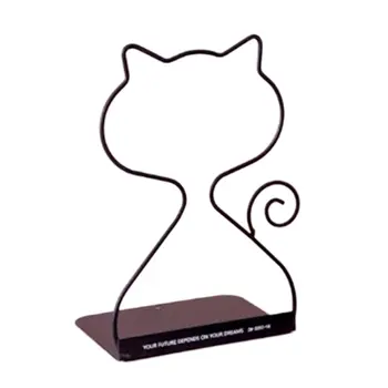 

Kawaii Rabbit Cat Metal Book Holder Desktop Bookends Desk Organizer Stand Shelf Office School Stationery