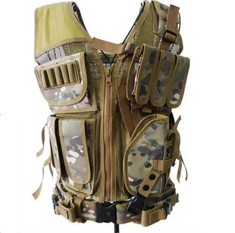 Военная одежда жилет тактический Chemise Militaire Военная Униформа армейская рубашка Colete Tatico охотничий Многофункциональный жилет - Цвет: CP