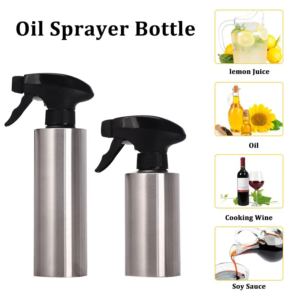

250/350ml Stainless Steel Olive Oil Sprayer Oil Spray Bottle Vinegar Bottle Dispenser For Cooking Salad BBQ Baking Kitchen Tool