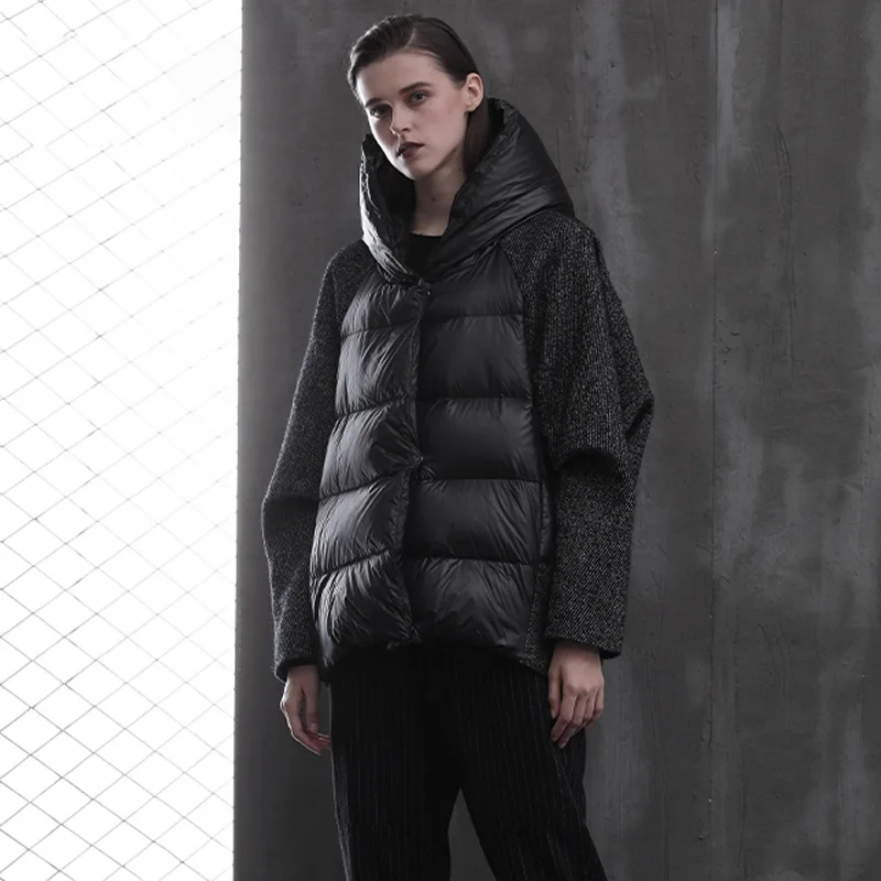 Janveny Down Jacket Women Winter Short Parkas 2020