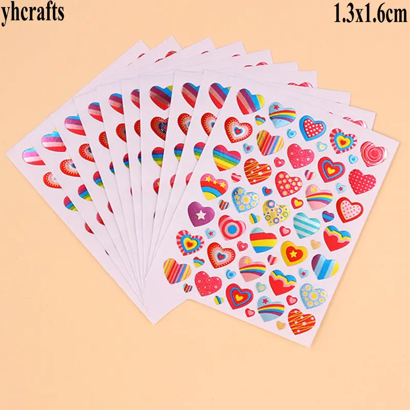 Наклейки бумажные в виде сердечек и букв|stickers stickers|toy stickerreward stickers |