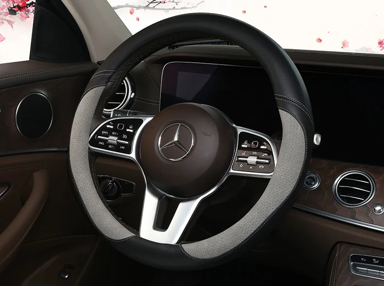 Крышка рулевого колеса автомобиля рукоятка Крышка Автомобиля установленная крышка рулевого колеса si ji diantong автомобильная ручка крышка внутренняя отделка автомобиля поставки