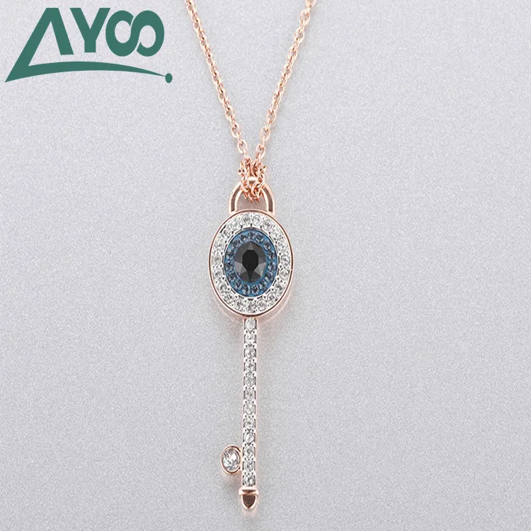 AYOO High Quality SWA 1:1 Mystery Element Keychain Necklace Women Luxury Jewelry Gift