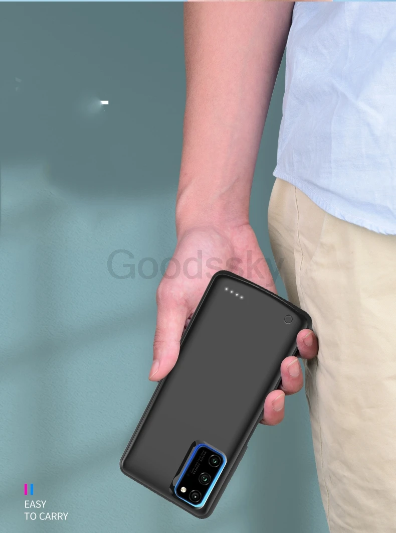 Чехол для телефона с зарядным устройством для huawei Honor View 30, тонкий чехол для аккумулятора, запасной внешний аккумулятор для Honor V30 Pro, зарядка для задней панели