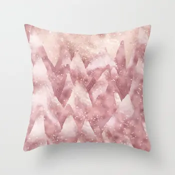 

Yaapeet 1pc Pineapple Printed Cushion Cover High Quality Light Pink Cushion Cover 45x45cm Turtle Pattern Pillowcase Decorative